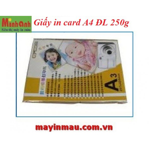 Giấy in card A4 ĐL 250g