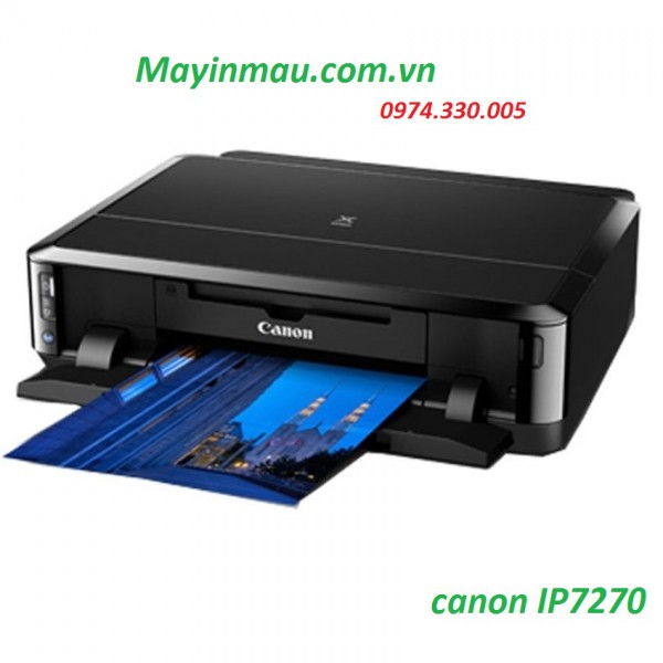 Máy in phun màu Canon Pixma IP 7270 - Khổ A4 (In Wifi) mực xịn Đảo mặt