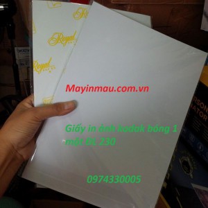 Giấy in ảnh Kodak chữ vàng bóng 1 mặt ĐL 230gsm