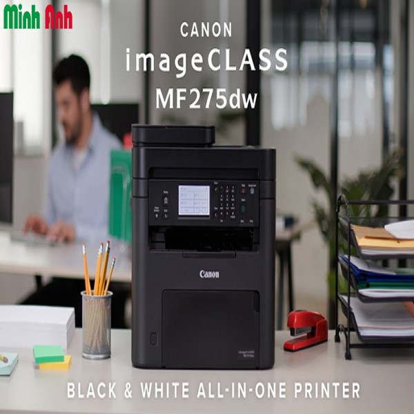 Máy in laser đen trắng Canon MF275dw (A4/A5/ In/ Copy/ Scan/ Fax/ Đảo mặt/ USB/ LAN/ WIFI)